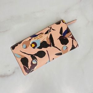 KATE SPADE Slim Bifold Cameron Paper Rose Wallet